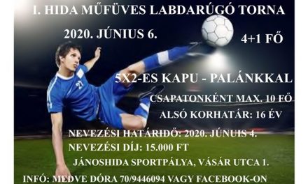 Foci kupa Jánoshidán!